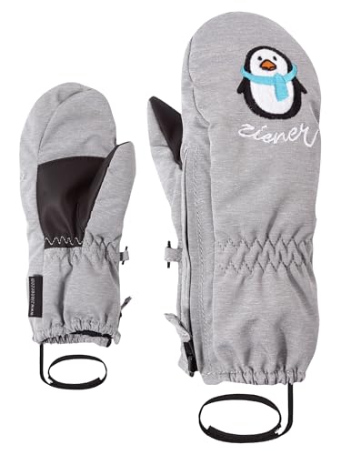 Ziener Baby LE ZOO MINIS glove Ski-handschuhe / Wintersport |warm, atmungsaktiv, grau (light melange), 104 im Sale